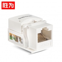 勝為超五類非屏蔽網(wǎng)絡(luò)模塊8P8C CAT5E RJ45插座連接頭直通頭 SIM-501