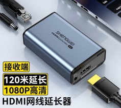 HDMI網絡延長器接收器 RJ45網線傳輸高清HDMI 120米單網線高清網絡傳輸 勝為 DH2120B