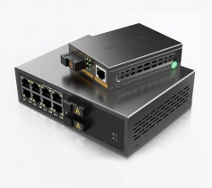 2光8電千兆單模單纖 一對裝 勝為 SC口光纖收發器 20KM BGH208GX