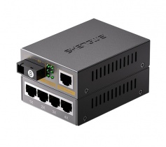 百兆1光4電單模單纖一對裝 勝為SC光纖收發器 20Km BGHB214AB